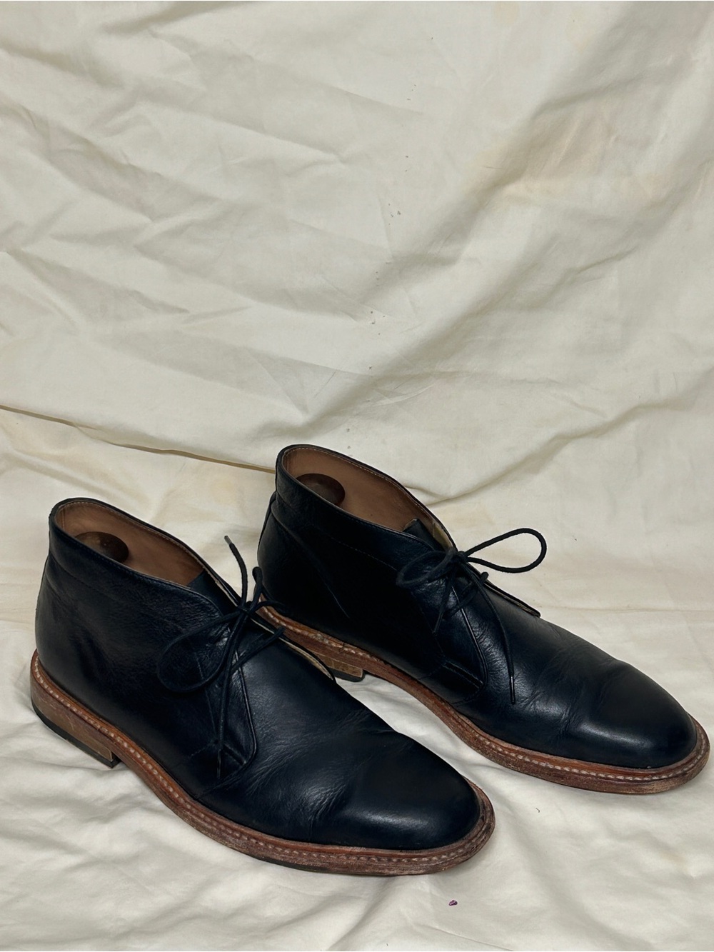Bostonian No. 16 Men's Black Leather Chukka Boots Lace-Up  US 9 UK 8 EU 42